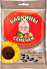 Семечки Бабкины семечки подсолнечника жареные с солью 
