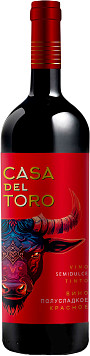 Вино Каса Дел Торо красное полусладкое