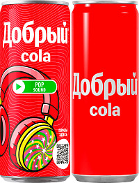 Напиток газированный Добрый кола ж/б
