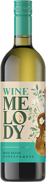 Вино Вайнмелоди белое полусладкое