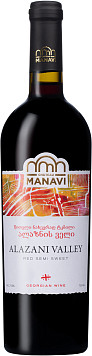 Вино Chateau Manavi Алазанская Долина красное полусладкое