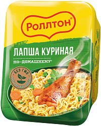 Лапша Роллтон курица по домашнему лоток