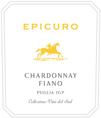Вино Эпикуро Шардоне Фиано Апулия белое полусухое