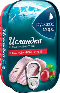 Сельдь Исландка филе в красновинной заливке