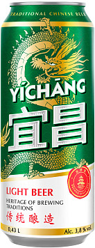 Пиво Ичанг светлое фильтрованное пастеризованное ж/б
