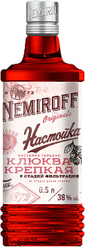 Настойка горькая Немирофф Клюква крепкая