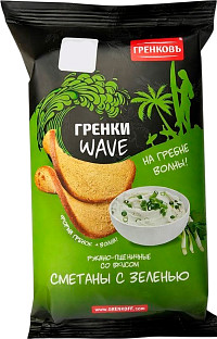 Гренки Wave сметана с зеленью