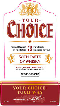 Напиток спиртной Йоур Чойс виз Тейст оф виски 3