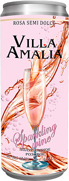 Вино игристое Villa Amalia розовое полусладкое