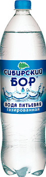 Вода Сибирский Бор газированная