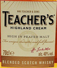 Виски Тичерс Хайланд Крим не менее 3 лет