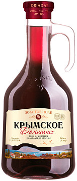 Вино Домашнее Крымское красное полусладкое