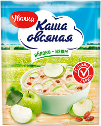 Каша овсяная Увелка яблоко изюм