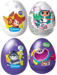 Яйцо с сюрпризом из молочной шоколадной глазури