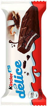 Пирожное Киндер Делис в какао глазури
