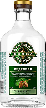 Водка особая Зеленая Марка Кедровая