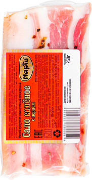 Сало Марти солёное с перцем