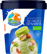 Мороженое Коровка из Кореновки фисташковое пралине 15% ведерко